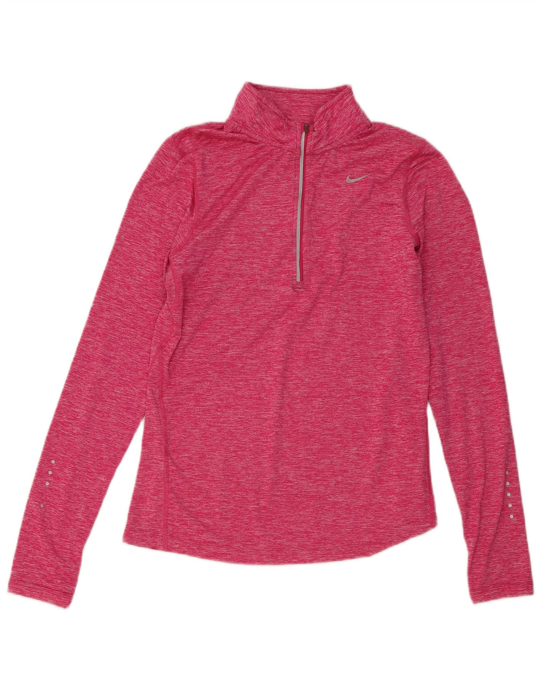 Pulôver feminino Nike com zíper e gola em poliéster