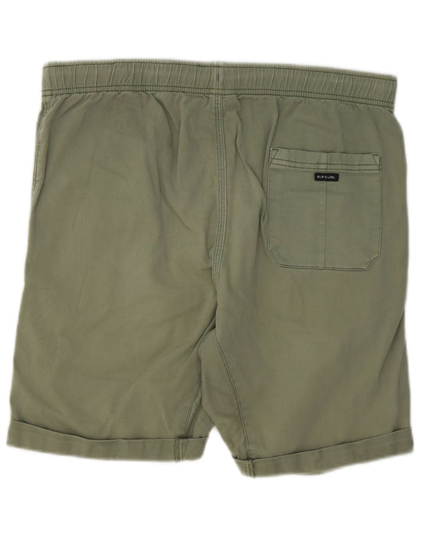 Rip Curl Mens Chino Shorts W34 Grande Algodão Verde