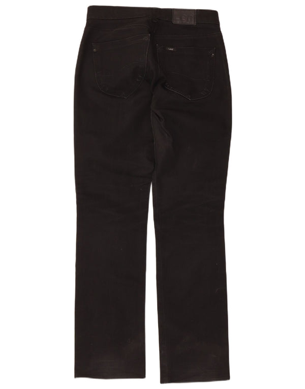 Calça feminina Lee Lynn reta casual W30 L33 algodão preto