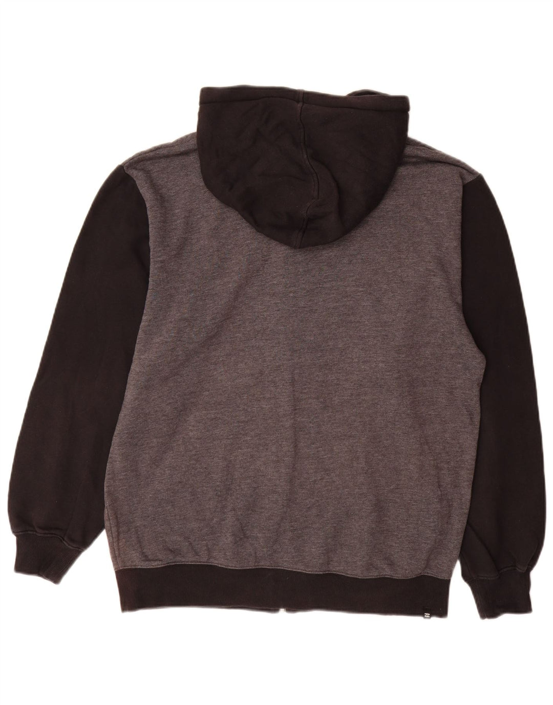Suéter masculino Billabong com capuz e zíper grande algodão cinza