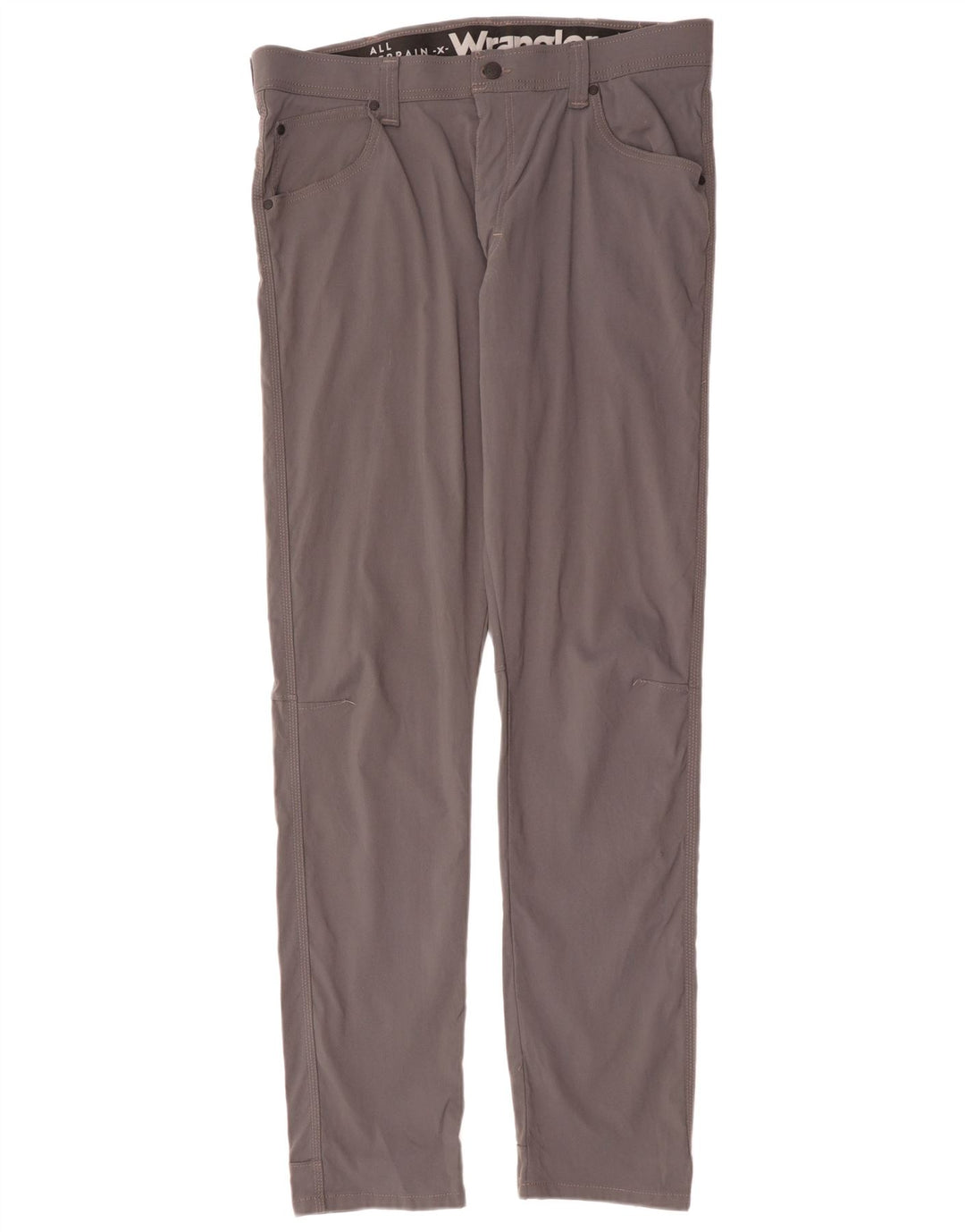 Calça Wrangler Masculina Slim Casual W36 L34 Cinza Nylon