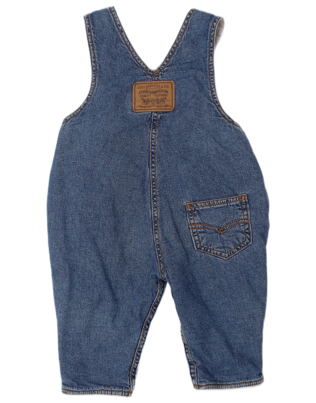 Macacão LEVI'S Baby Boys Straight Jeans 3-6 Meses W24 L8 Azul
