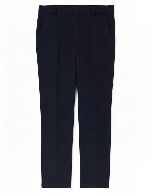 Zara Calça Chino Feminina Slim Médio W28 L28 Azul Marinho