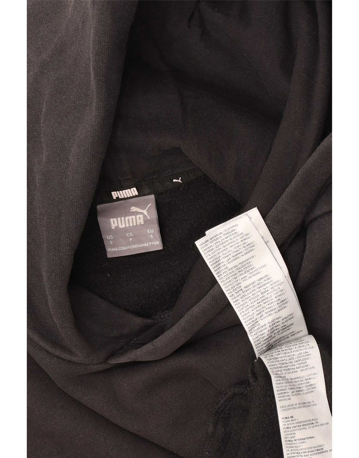 Puma Mens Hoodie Jumper Pequeno Algodão Preto