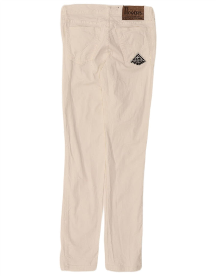 Roy Rogers Jeans feminino baixo skinny W30 L32 branco
