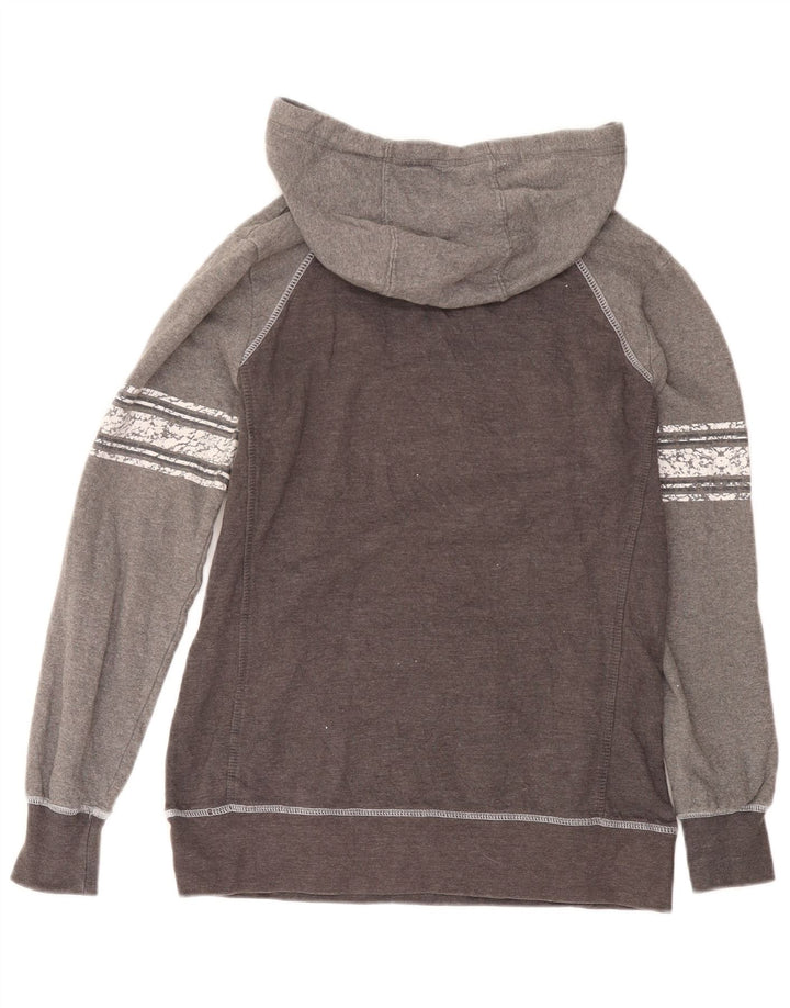 NFL feminino Carolina Panthers moletom com capuz Reino Unido 14 bloco colorido cinza médio