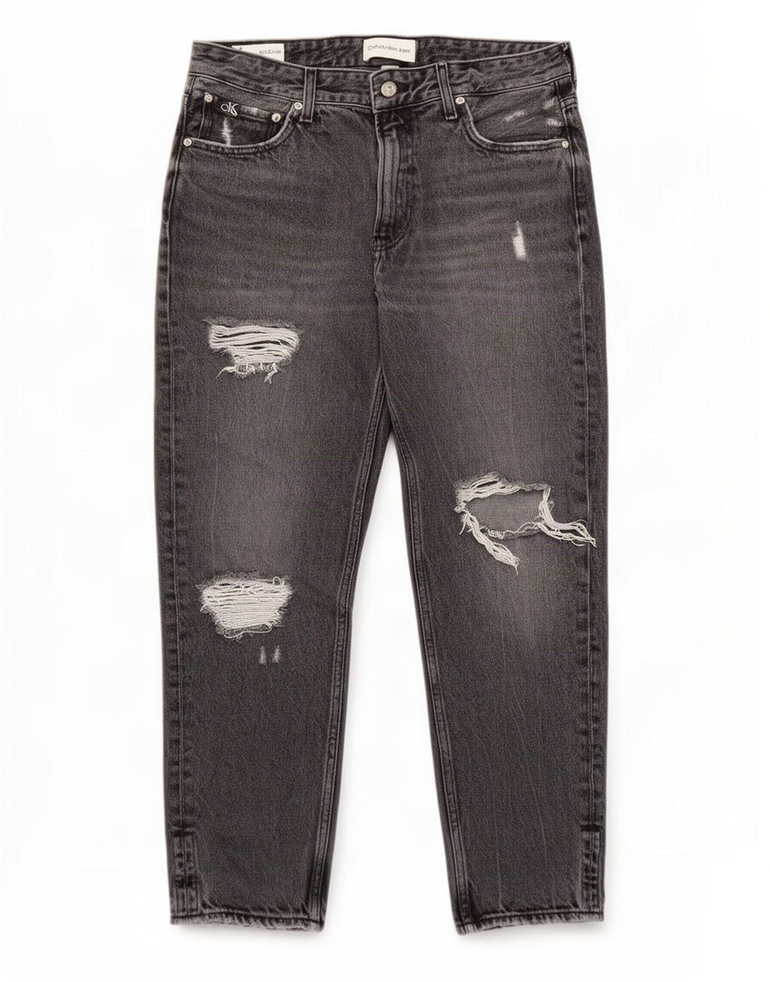 Calça Jeans Calvin Klein Masculina Distressed Slim W31 L27 Cinza
