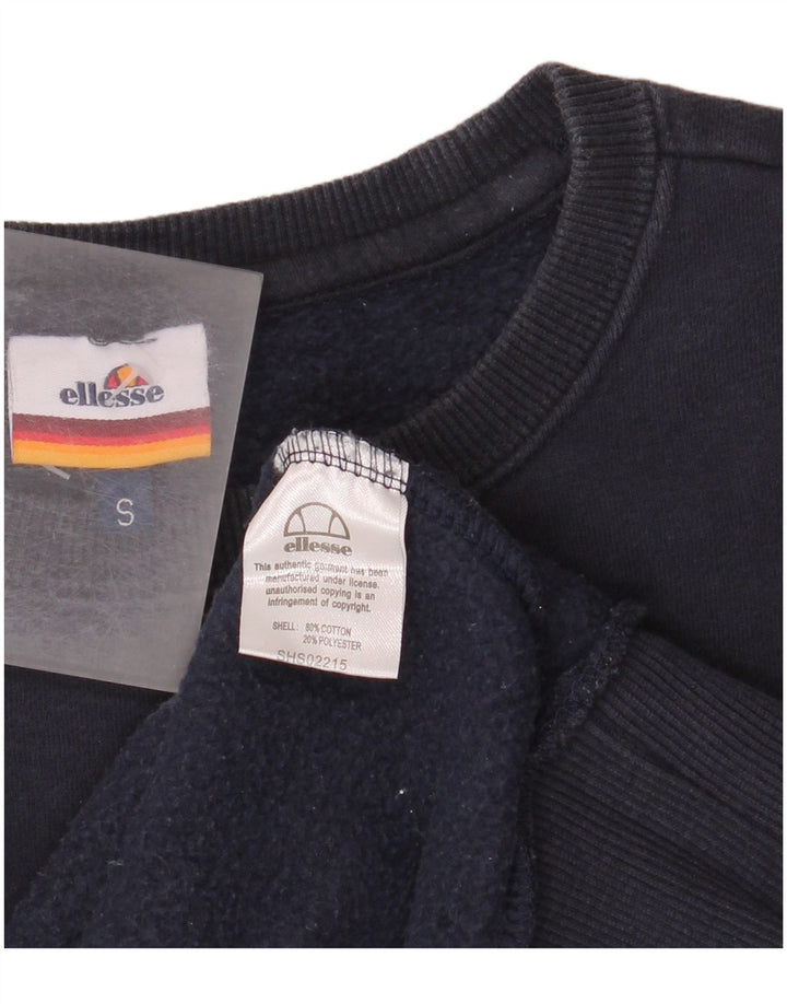 Ellesse moletom masculino jumper pequeno algodão azul marinho