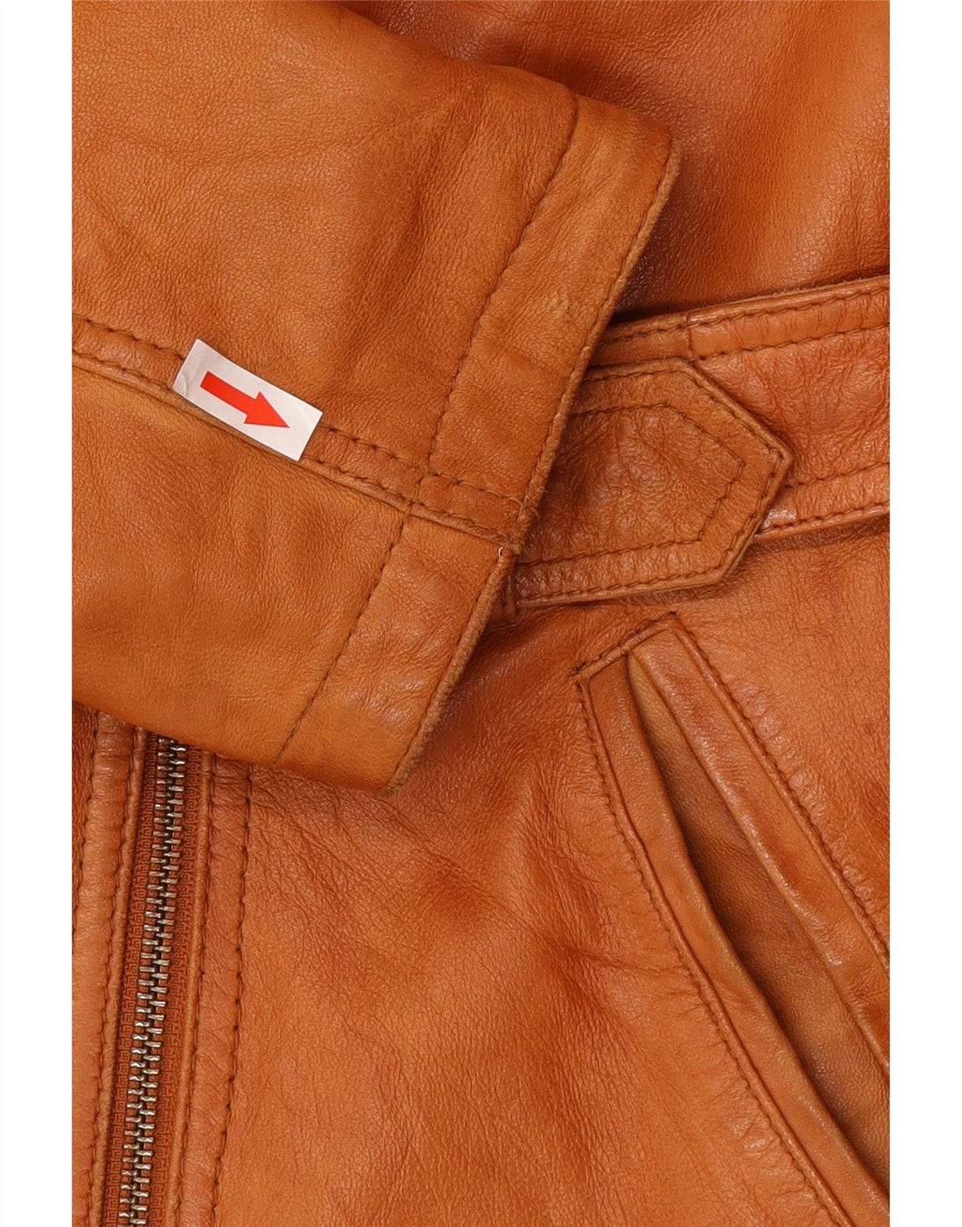 Jaqueta de couro feminina Yessica UK 20 2XL couro marrom