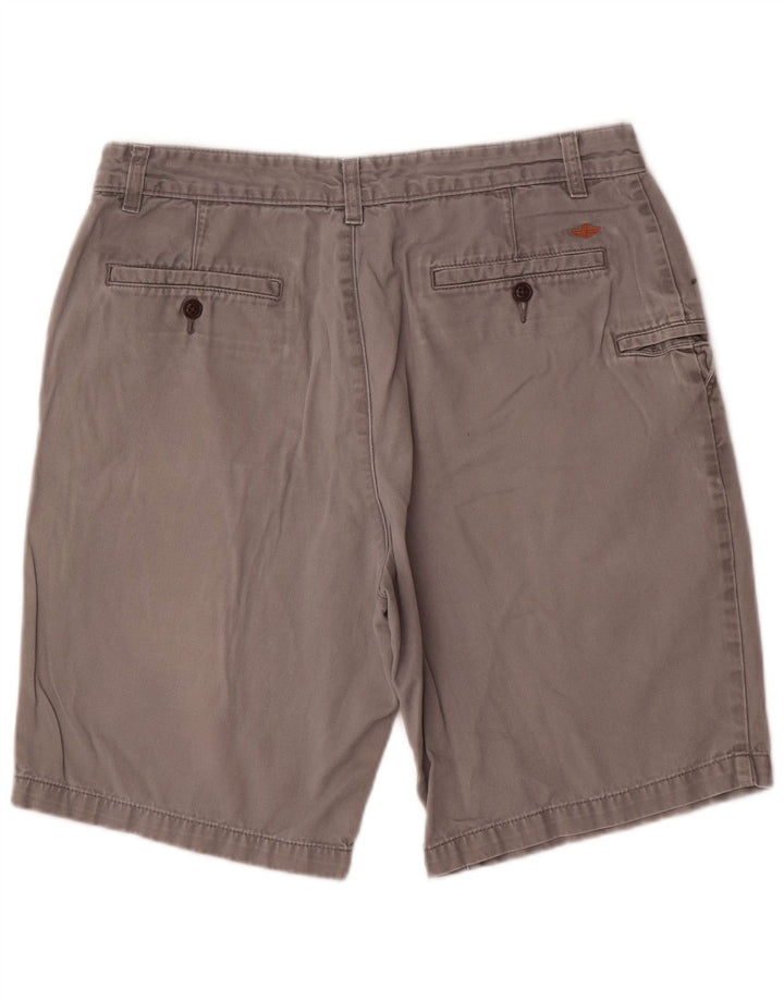 Dockers Mens Chino Shorts W34 Grande Algodão Cinza