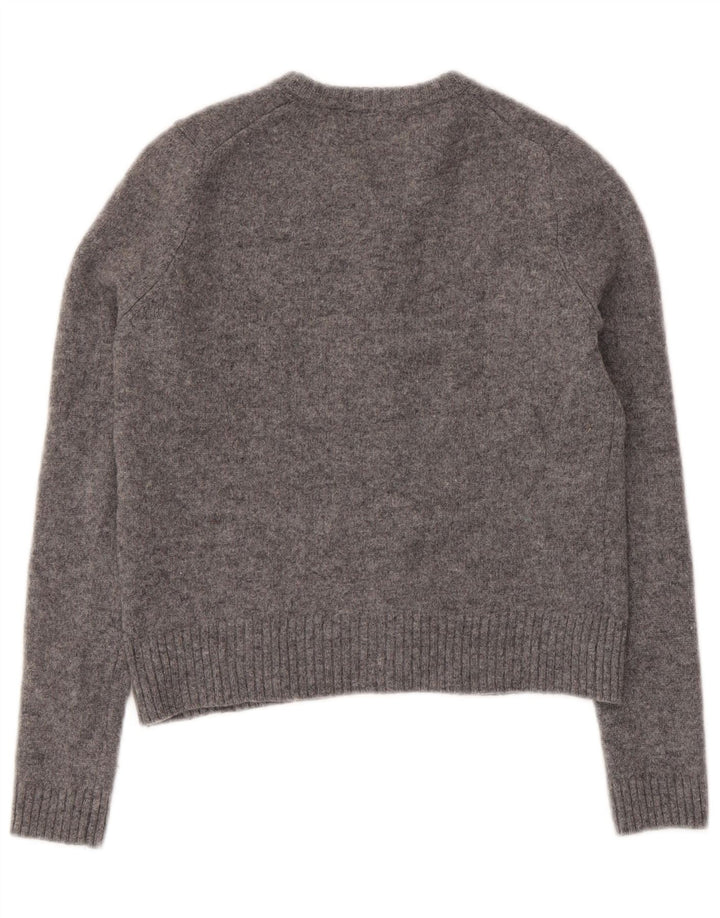 Suéter Zara Feminino Crop Cardigan Reino Unido 10 Pequeno Cinza