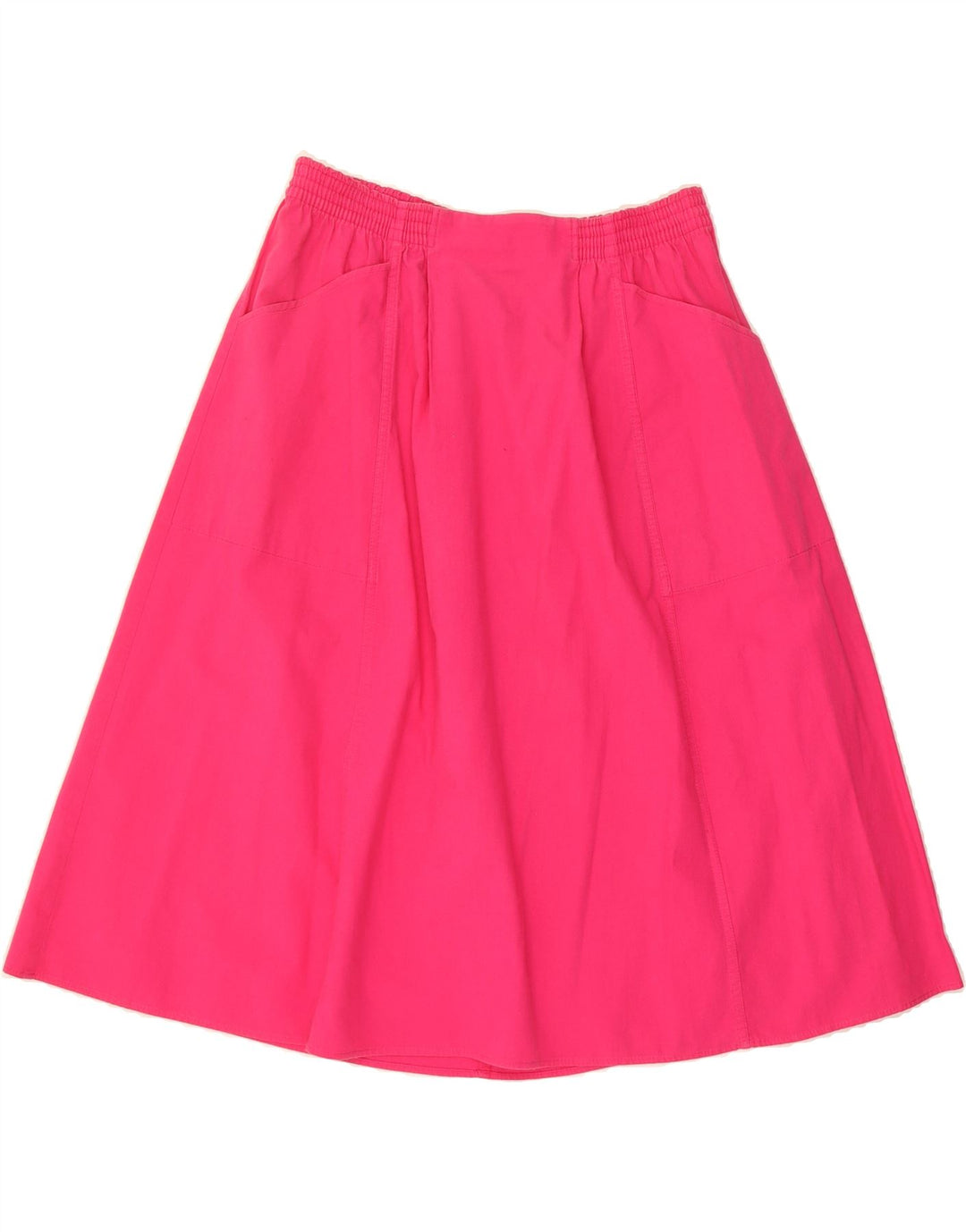 ST MICHAEL Womens A-Line Skirt UK 20 2XL W40 Pink Cotton Vintage St Michael and Second-Hand St Michael from Messina Hembry 