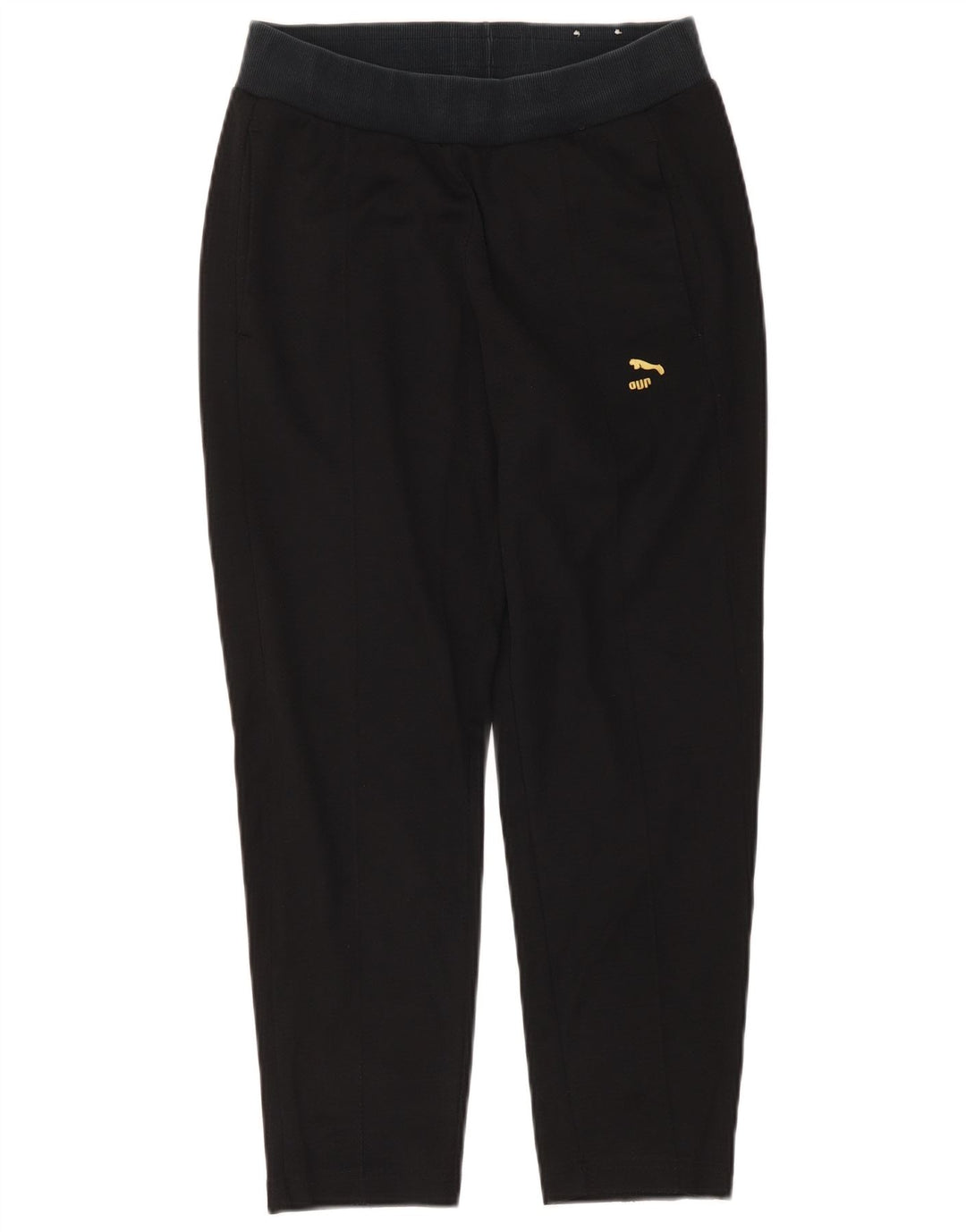 Calça de treino feminina Puma UK 10 pequena poliéster preto