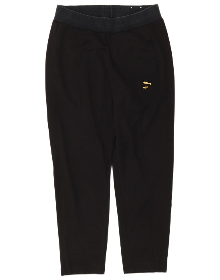 Calça de treino feminina Puma UK 10 pequena poliéster preto