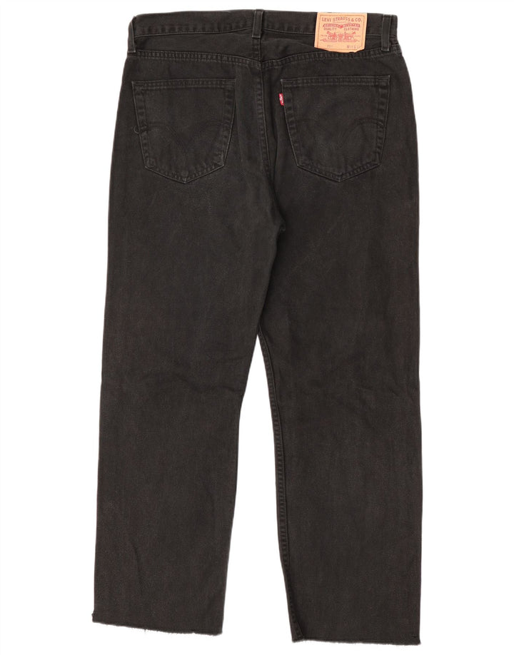 Calça Jeans Levis 751 Straight Masculina W36 L28 Algodão Preto