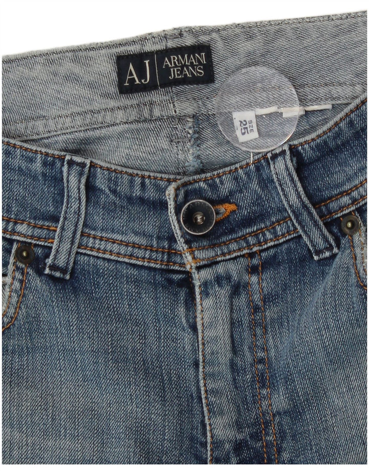 Calça Jeans Slim Feminina Armani W25 L32 Azul