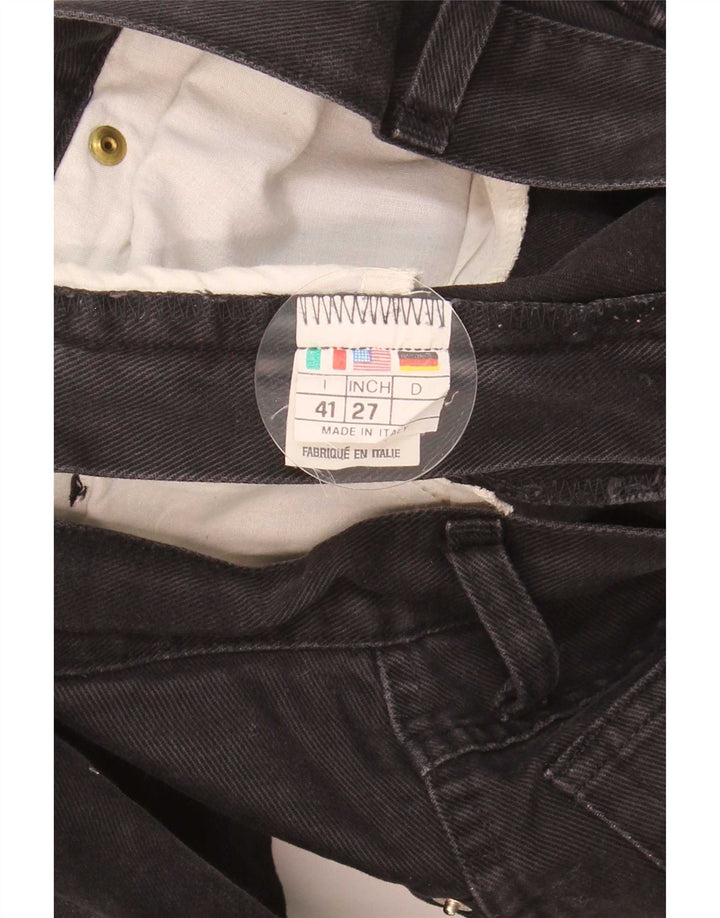 Calça jeans feminina Roccobarocco W27 L31 algodão preto