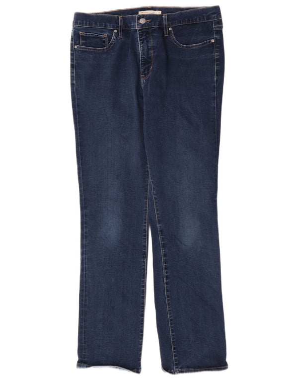 Calça jeans feminina Levi's 314 Shaping Straight W32 L32 azul algodão