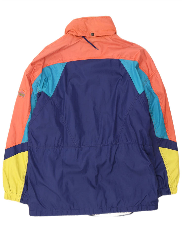 Jaqueta de esqui masculina com capuz Brugi UK 36 pequeno bloco colorido multicolorido