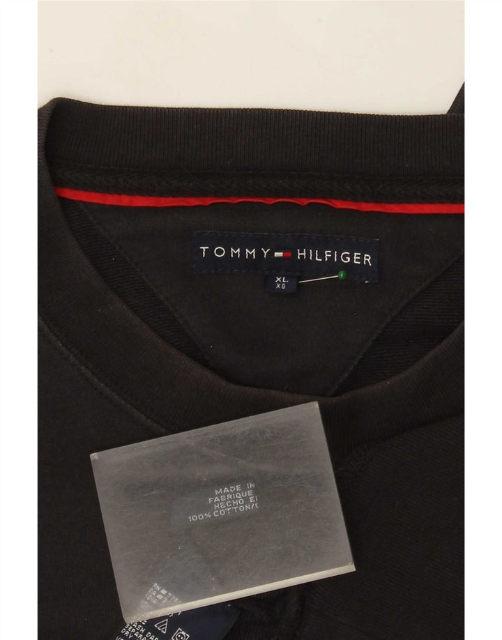 Tommy Hilfiger moletom masculino jumper XL algodão preto