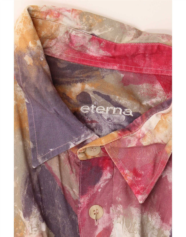 Camisa masculina de manga curta Eterna 2XL tie-dye multicolorida