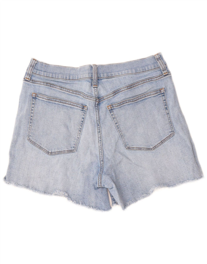 J. CREW Shorts jeans feminino W32 grande algodão azul