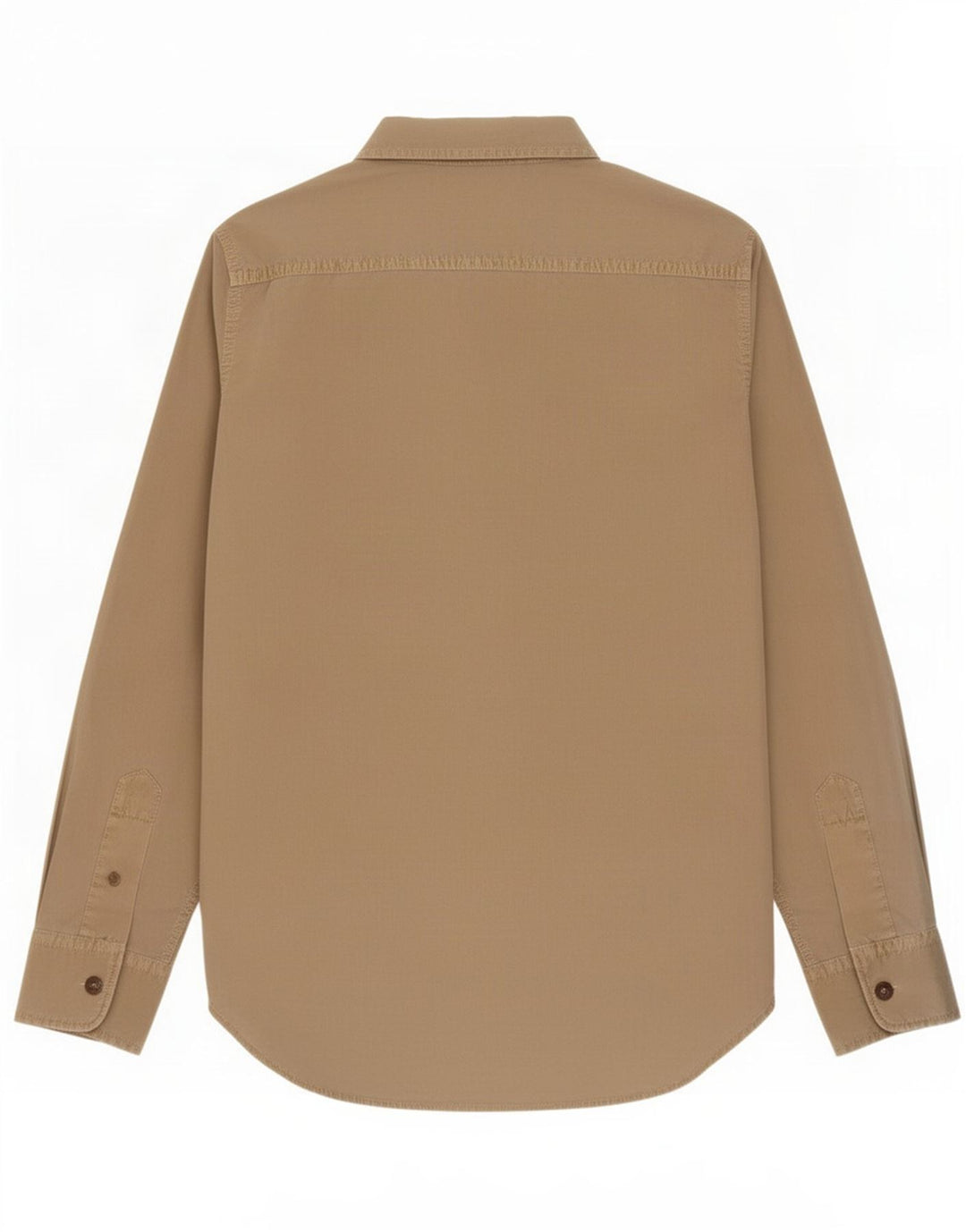 Camisa militar masculina Marlboro Classics grande cáqui