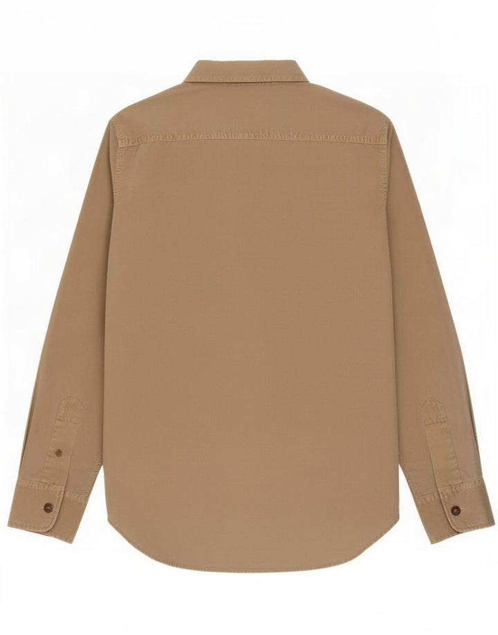 Camisa militar masculina Marlboro Classics grande cáqui