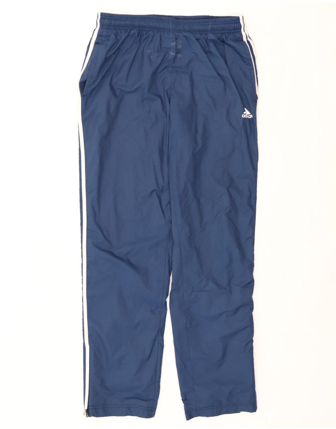 Calça de treino masculina Adidas grande nylon azul marinho