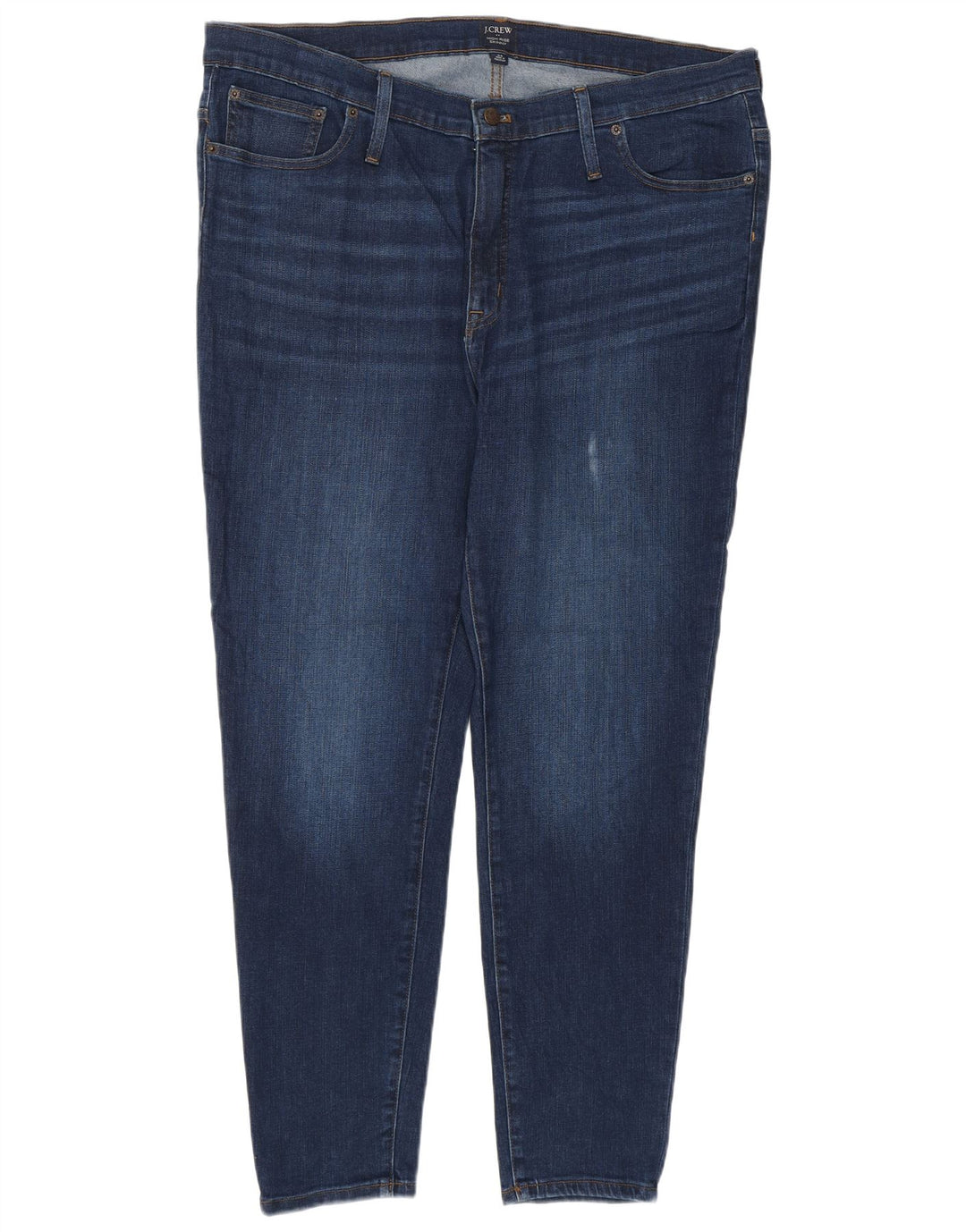 J. CREW Jeans skinny feminino de cintura alta W35 L28 algodão azul marinho