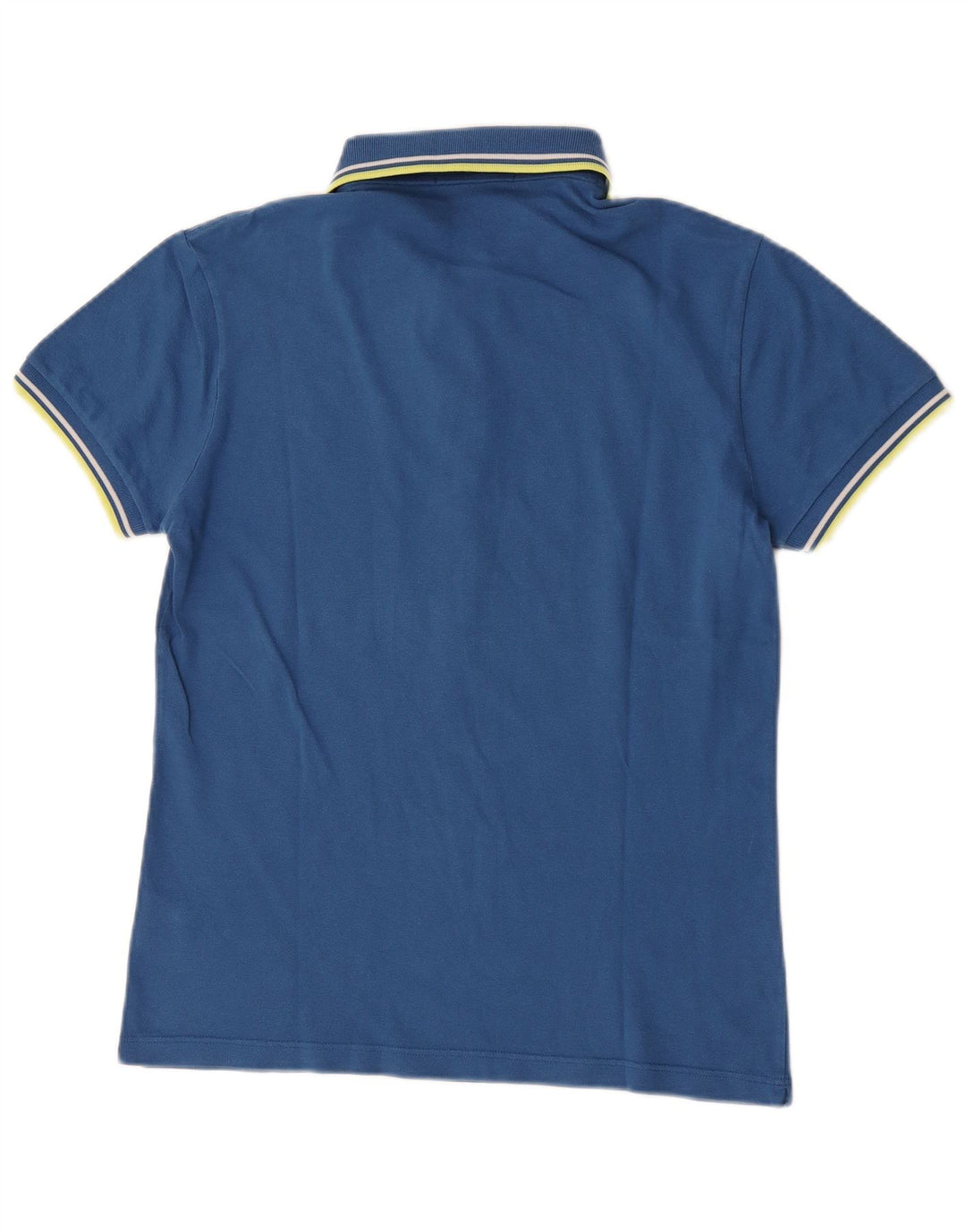Camisa polo masculina leve e elástica Fred Perry de algodão listrado azul médio
