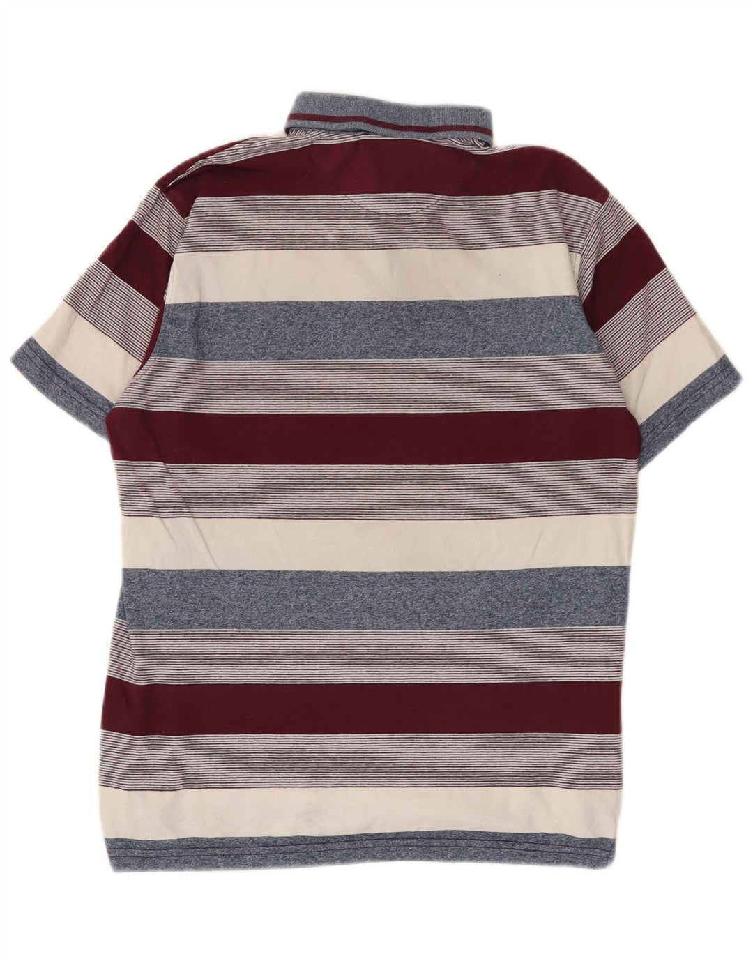 Camisa polo masculina Pierre Cardin média listrada multicolorida de algodão
