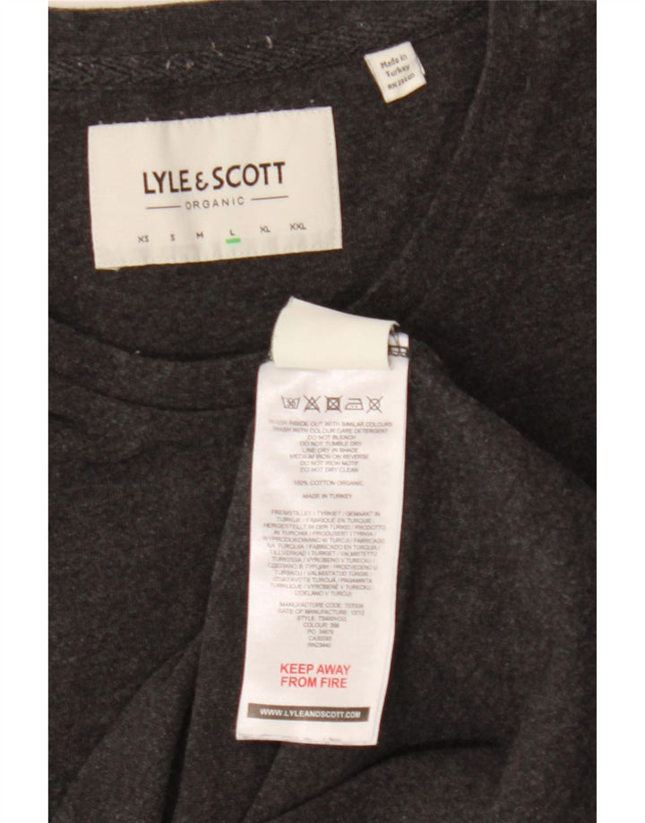 Camiseta masculina LYLE & SCOTT grande algodão cinza