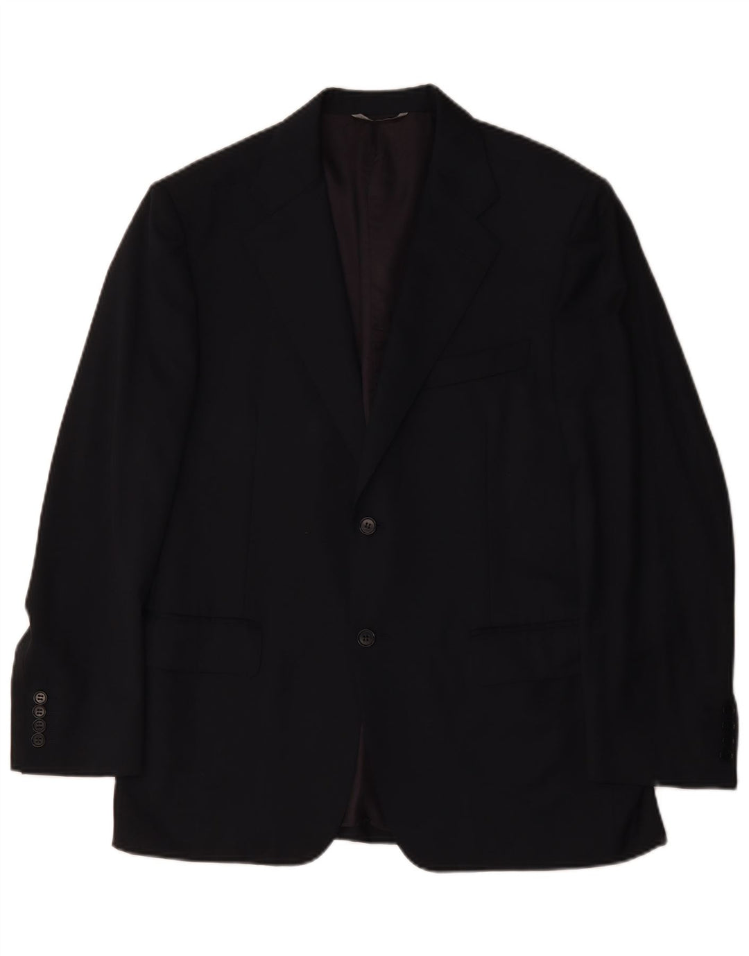 Jaqueta Blazer Masculina Canali com 2 Botões IT 50 Lã Azul Marinho Grande