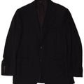 Jaqueta Blazer Masculina Canali com 2 Botões IT 50 Lã Azul Marinho Grande