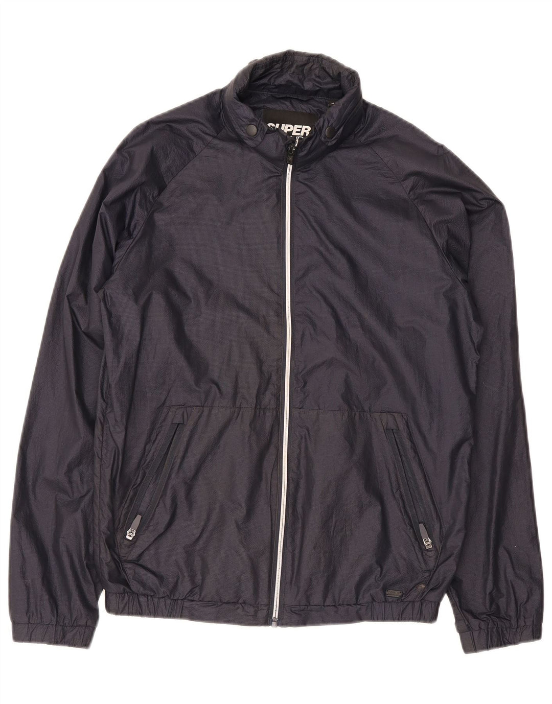 Jaqueta de chuva masculina Superdry UK 34 XS azul marinho nylon