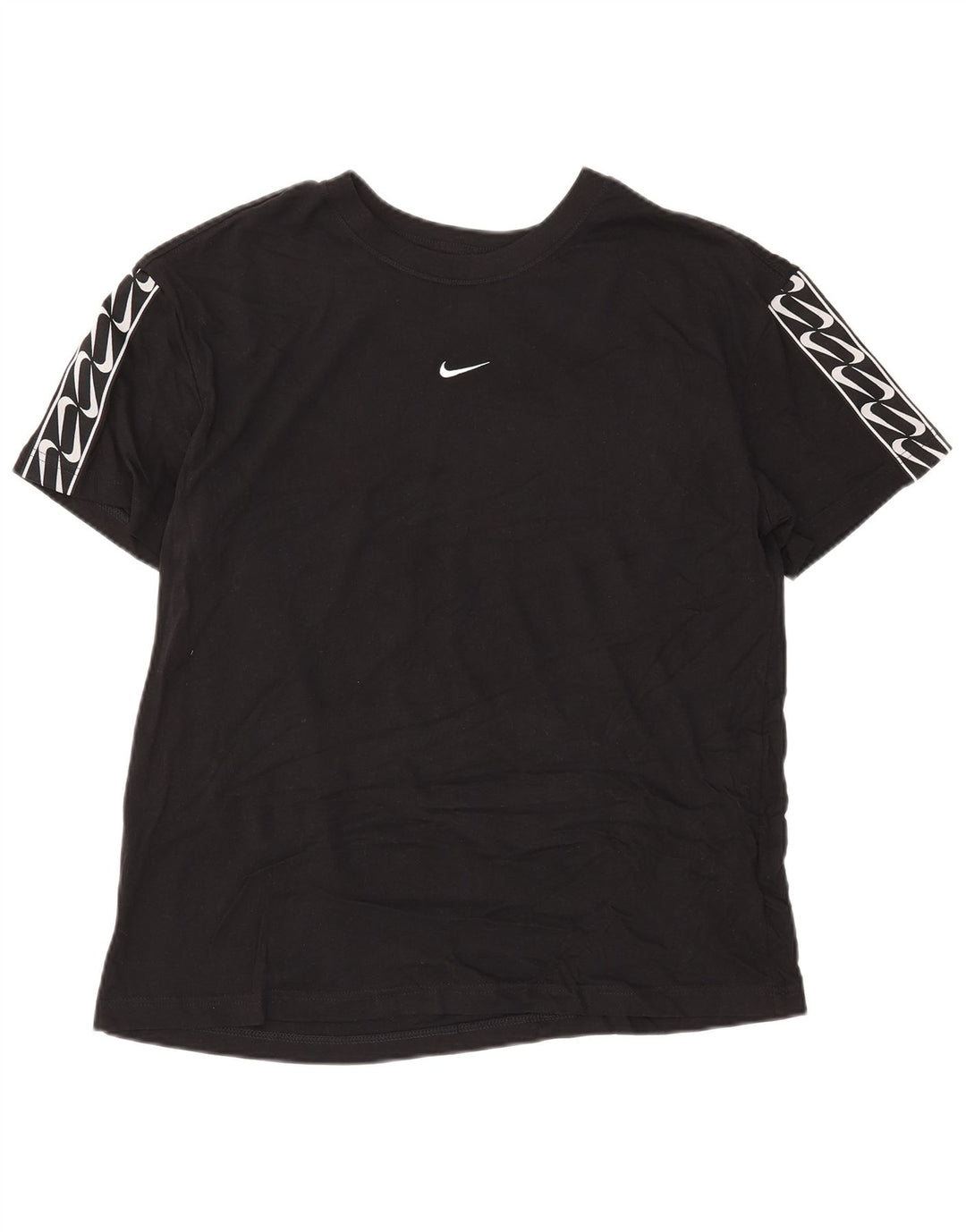 Camiseta Nike masculina gráfica Top médio algodão preto