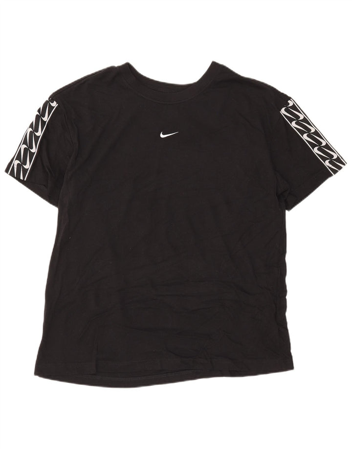 Camiseta Nike masculina gráfica Top médio algodão preto