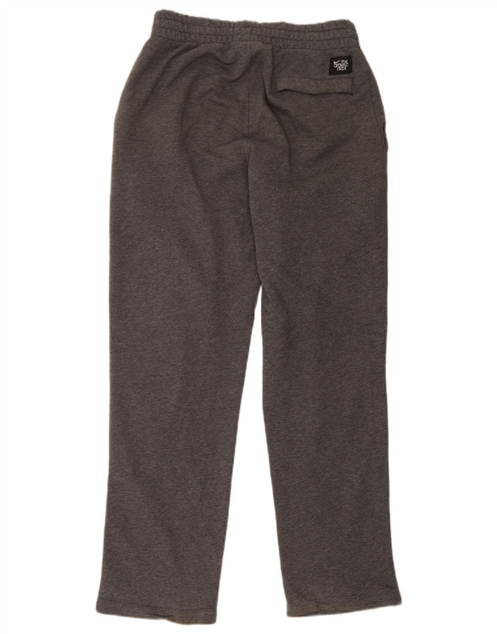 Calça de treino masculina Nike pequena cinza algodão