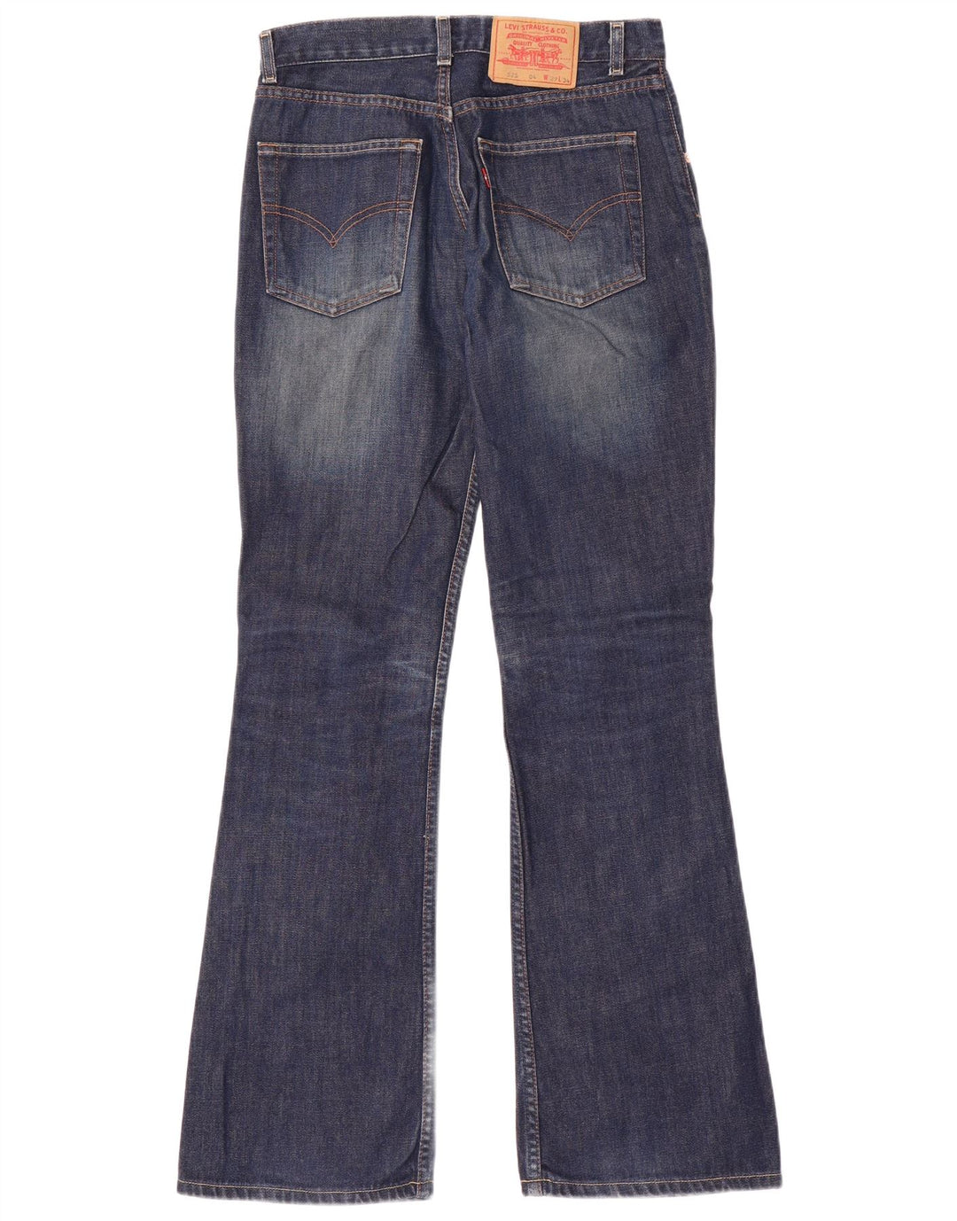 Calça jeans masculina Levi's 525 Bootcut W29 L34 azul marinho algodão