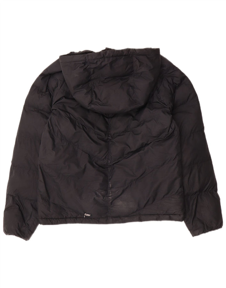 Jaqueta acolchoada com capuz Nike Boys 12-13 anos grande poliéster preto