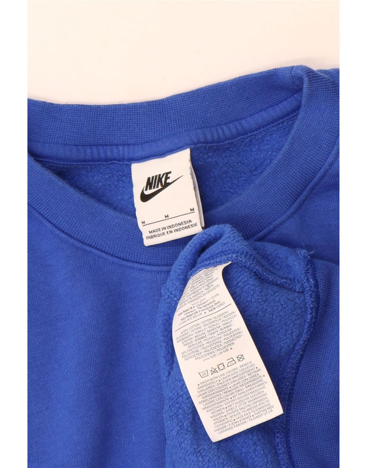 Nike Mens Moletom Jumper Médio Algodão Azul
