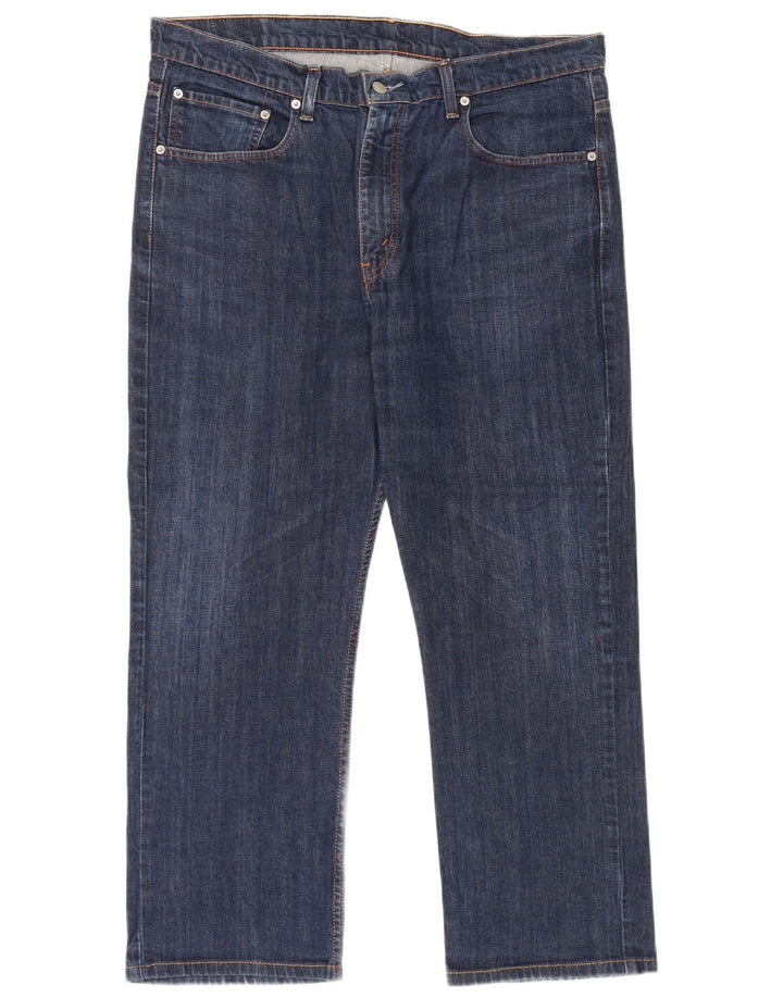 Calça jeans reta masculina Levi's W38 L28 azul algodão