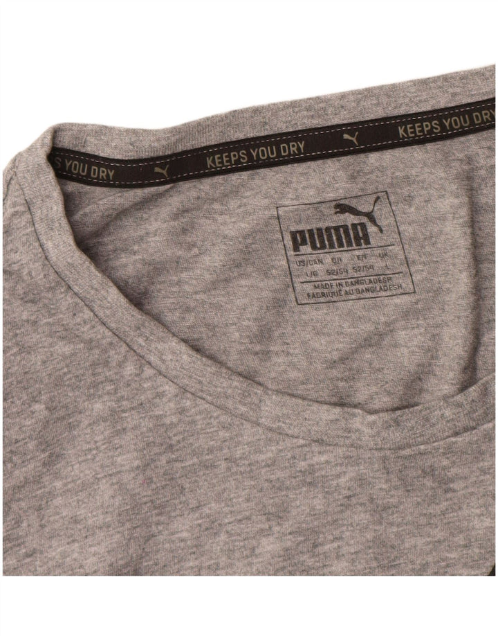 Puma Camiseta Masculina Graphic Top Grande Cinza