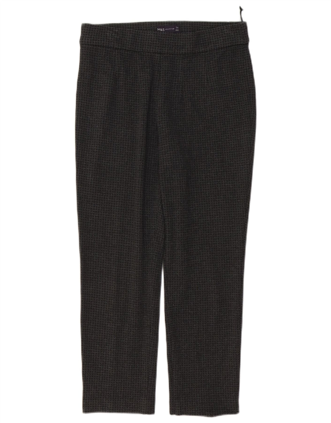 Leggings femininos Marks & Spencer Reino Unido 10 pequeno W28 L23 cinza houndstooth