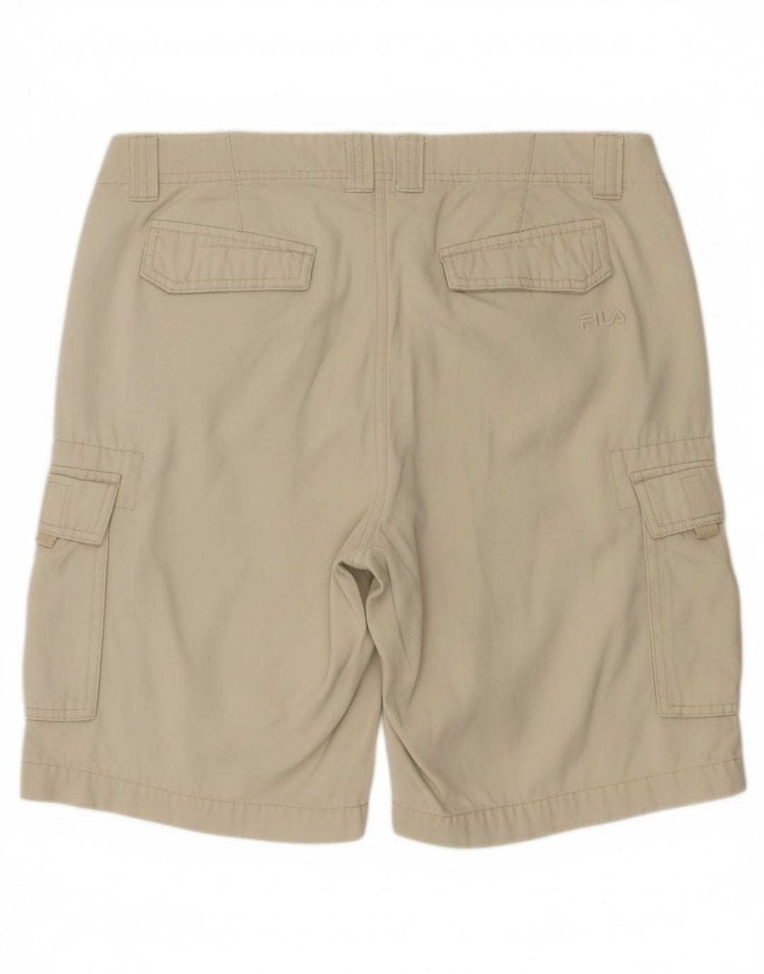 Fila Mens Cargo Shorts Grande W34 Off White Algodão