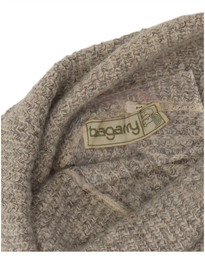 Suéter feminino BAGARRY com gola redonda e gola alta Reino Unido 14 grande cinza manchado