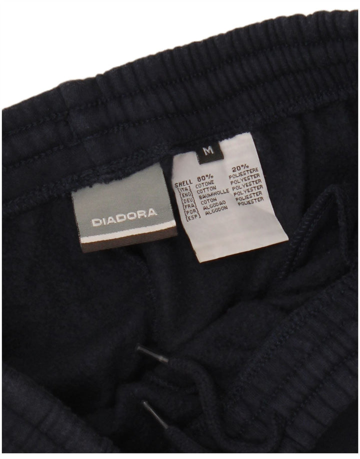Calça de treino masculina DIADORA de algodão azul marinho médio