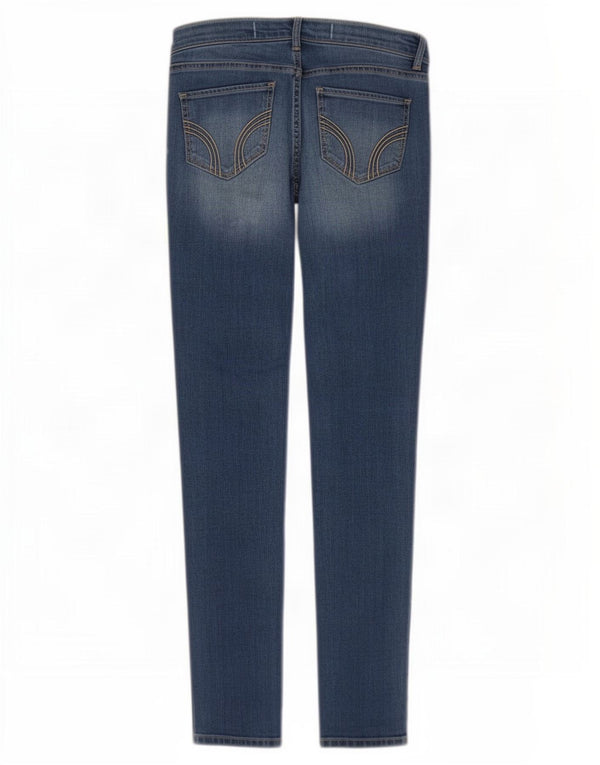 Jeans skinny feminino Hollister US 5 pequeno W27 L29 algodão azul