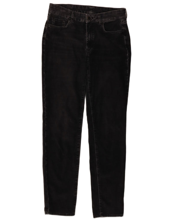 Calça casual feminina Massimo Dutti slim veludo UE 36 XS W26 L28 cinza